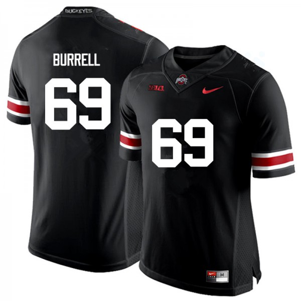 Ohio State Buckeyes #69 Matthew Burrell Men Football Jersey Black OSU49827